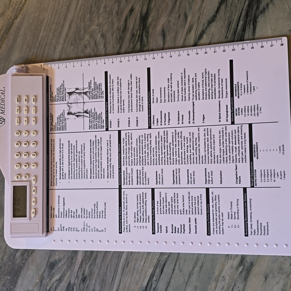 Prestige Medical White Electronic Clipboard